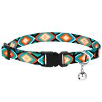 Barksi Urban Ромби нейлоновий нашийник для котів XS - різнокольоровий