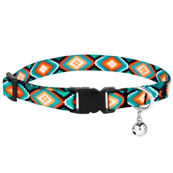 Barksi Urban Ромби нейлоновий нашийник для котів XS - різнокольоровий - купить, цены на MasterZoo - фото 1