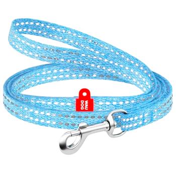 Waudog Re-cotton Reflective Leash 2m/10mm Blue