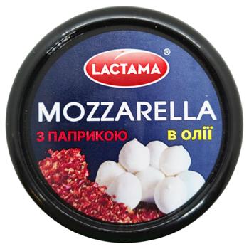 Сыр Lactama Моцарелла в шариках с паприкой в масле 200г - купить, цены на КОСМОС - фото 2