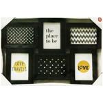 Фоторамка Actuel на 6 фото чорна 10х15см