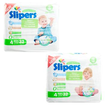 Slipers T-204 Twins 4 Diapers 7-18kg 32pcs