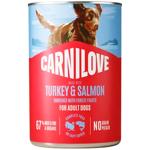 Корм вологий Carnilove Pate з лососем та індичкою для собак 400г