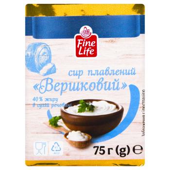 Fine Life Creamy Processed Cheese 40% 75g - buy, prices for METRO - photo 2