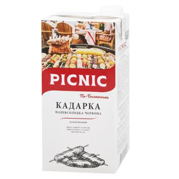 Напій винний Picnic Кадарка зі смаком сливи червоний напівсолодкий 9-10% 1л - купити, ціни на NOVUS - фото 1