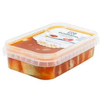 Fish Good Mildly Salted Herring Fillet Pieces in Tomato Sauce with Spices 300g - buy, prices for Chudo Market - photo 1