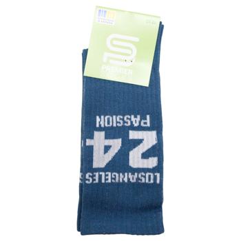 Носки Premier Socks подростковые высокие Рубчик 24 р.23-25 джинс