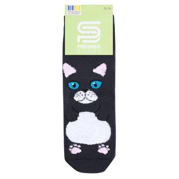 Носки Premier Socks Кот детские махровые р.22-24 - купить, цены на NOVUS - фото 1