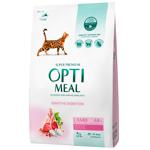 Optimeal Dry Food with Lamb for Adult Cats with Sensitive Digestion 4kg