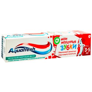 Зубна паста Aquafresh Мої молочні зубки дитяча 3-5 років 50мл - купити, ціни на ULTRAMARKET - фото 4