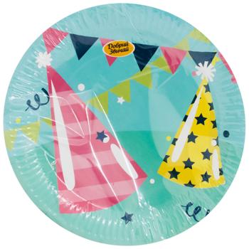 Dobryj Zvychaj №2 Disposable Paper Plate 23cm 5pcs - buy, prices for EKO Market - photo 1