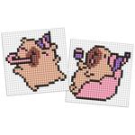 Ideyka Capybara Diamond Mosaic on Sticker 9x9cm 2pcs