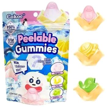 Цукерки Cokoc Peelable Gummies Mixed Fruit Soda желейні 60г - купити, ціни на Auchan - фото 2