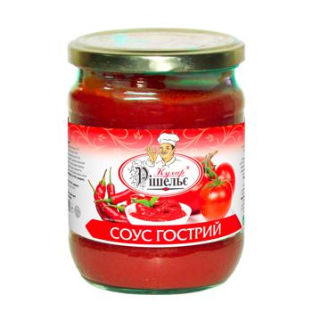 Kuhar Rishelie Spicy Sauce 480g - buy, prices for COSMOS - photo 1