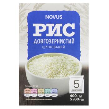 Рис Novus длиннозерный 5x80г - купить, цены на - фото 2
