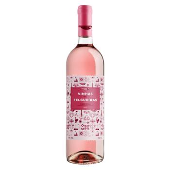 Вино Vinhas de Felgueiras Rose Vinho IGP Minho розовое полусухое 10% 0,75л - купить, цены на Идеал - фото 1