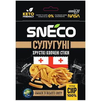 SnEco Suluguni Smoked Dry Cheese 28g - buy, prices for Auchan - photo 1