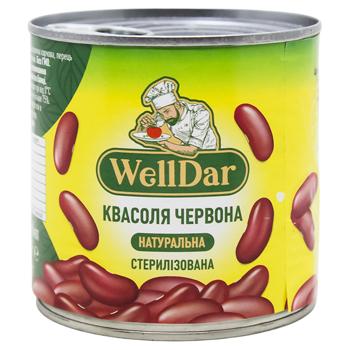WellDar Natural Sterilized Red Beans 410g - buy, prices for NOVUS - photo 1