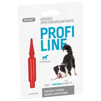 Краплі на холку ProVET Profiline для собак від 10 до 20кг від зовнішніх паразитів 1 піпетка - купити, ціни на MasterZoo - фото 2