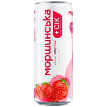Напиток негазированный Моршинская Клубника 0,33л - купить, цены на КОСМОС - фото 1