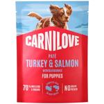 Корм вологий Carnilove Pate з індичкою, лососем та лохиною для цуценят 300г