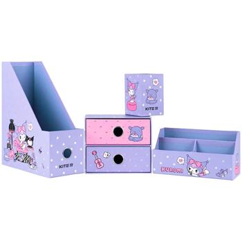 Kite Kuromi Cardboard Desktop Organizer 4 Items