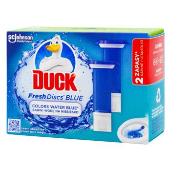 Duck Blue Disks Gel Toilet Cleaner 2pcs*36ml - buy, prices for Auchan - photo 1