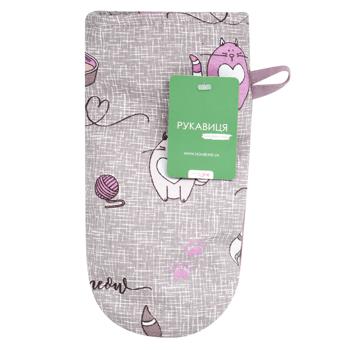 Homeline Mitten 19х30cm Grey-Violet