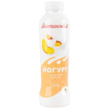 Yogurt Yagotynsky peach 1.5% 520g plastic bottle Ukraine - buy, prices for Za Raz - photo 1