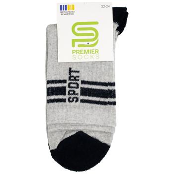 Premier Socks Ekonom Snouts Children's Crew Terry Socks s.20-22, 22-24 Grey