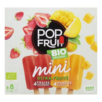 Сорбет Pop Fruit Полуниця та манго органічний 8х35г - купити, ціни на - фото 2