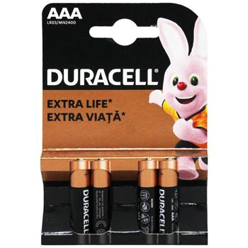 Батарейки Duracell ААА 4шт - купить, цены на КОСМОС - фото 2