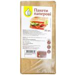 Auchan Paper Brown Package 21х10х4cm 50pcs