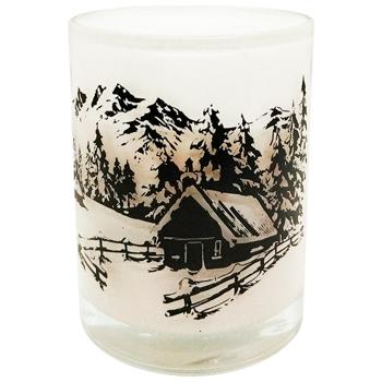 Paco Candle Snowy Forest White in Glass 80x97mm 170g - buy, prices for Vostorg - photo 1