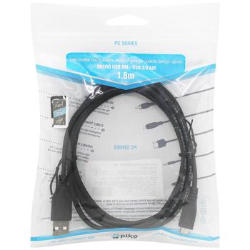 Piko microUSB BM-AM Cable 0.3m