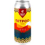 Пиво Ципа Петрос светлое нефильтрованное 5,3% 0,5л