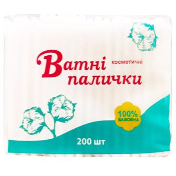 Ватные палочки Eurogroup косметические 200шт - купить, цены на КОСМОС - фото 1