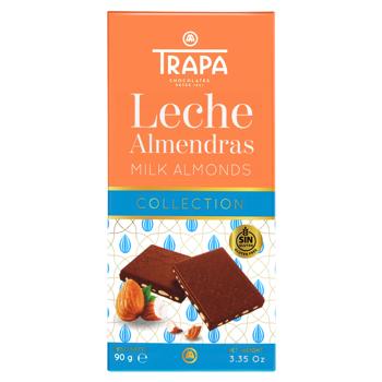 Trapa Collection Milk Chocolate with Almonds 95g