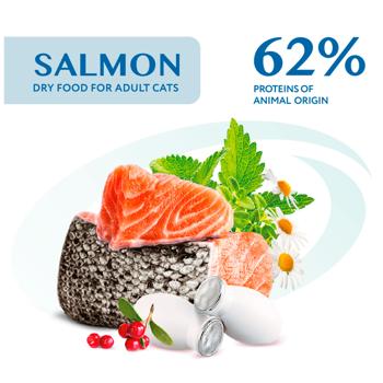 Optimeal Dry Food with Salmon for Sterilized Cats 4kg - buy, prices for - photo 2