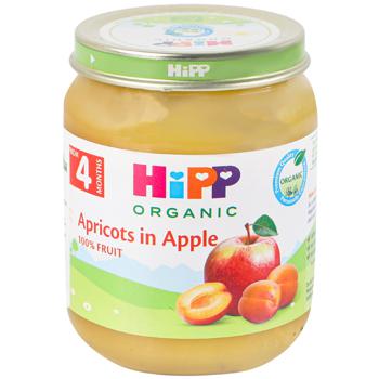 Hipp Organic Apricots in apple fruity Puree 125g - buy, prices for COSMOS - photo 1