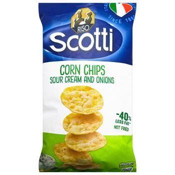 Чипсы Riso ScotScotti кукурузные сметана с луком 80г