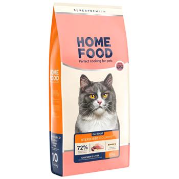 Home Food Dry Food with Chicken and Liver for Fussy and Sterilized Cats 10kg