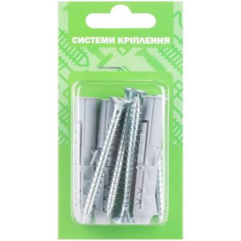 Dowel with Screw 10mm 4pcs - buy, prices for Auchan - photo 1