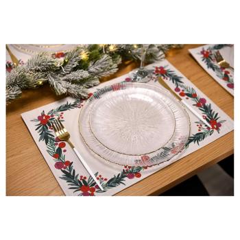 Ardesto Happy Holidays White Wreath Napkin 30*45cm - buy, prices for Za Raz - photo 2