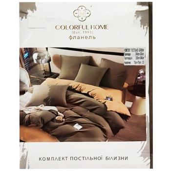 Комплект постельного белья Colorful Home фланель в ассортименте - купить, цены на Восторг - фото 2