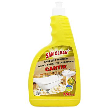 Средство чистящее San Clean Сантик для кафеля, фаянса и сантехнических изделий 750мл