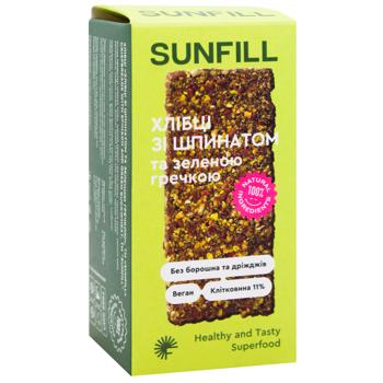 Хлібці Sunfill зі шпинатом та зеленою гречкою 91г - купити, ціни на WINETIME - фото 3