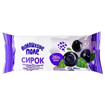 Voloshkove Pole Blueberries White Glazed Curd Snack 26% 36g