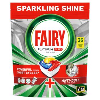 Таблетки для посудомийних машин Fairy Platinum Plus Лимон All in One 36шт - купити, ціни на NOVUS - фото 2