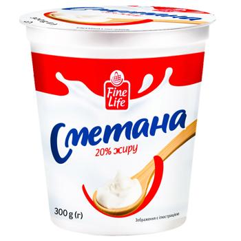 Fine Life Sour Cream 20% 300g